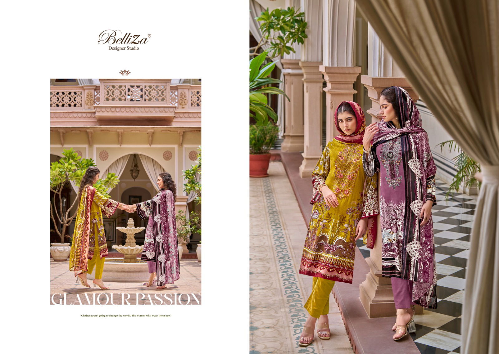 Riwayat Vol 2 By Belliza Viscose Rayon Printed Dress Material Wholesale Shop In Surat